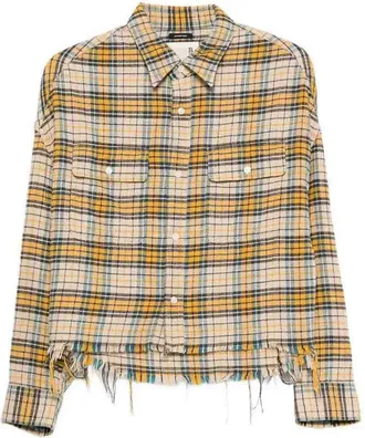 R13 Cropped Work Shirt