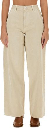 Isabel Marant Jeans, Dames, Beige, S, Katoen, Solene Jeans