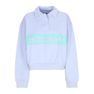 adidas Blue Dawn Crewneck Sweatshirt - Dames - Sportshirts - Blauw - XS - Katoen - Fitness