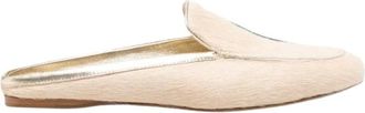 Forte_Forte Pony Skin Sabot Loafers - female - Forte Forte - Mules - Beige - 4 UK - Shoes