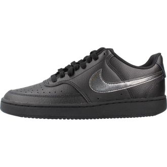 Nike Fitness, Dames, Zwart, 37 1/2 EU, Leer, Court Vision Low