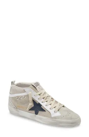 Golden Goose Mid Star Sneaker in Natural Recycled Canvas at Nordstrom, Size 12Us
