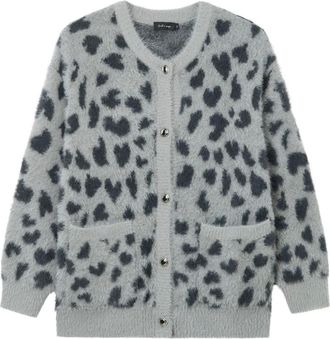 Tout à Coup Vest met dierenpatroon en zak - Grijs