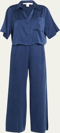 Lunya Washable Silk High-Rise Pant Set