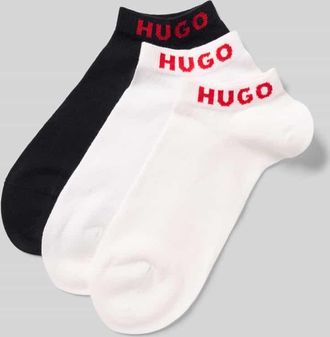 HUGO BOSS Socken aus Baumwoll-Mix im 3er-Pack in Weiss, Gr&ouml;&szlig;e 35-38