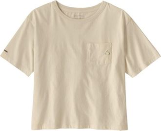 Patagonia Fitz Roy Massif Easy Cut Pocket Tee T-Shirt f&uuml;r Damen | beige