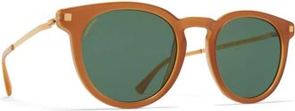 Mykita Borga Zonnebril in C Brown - unisex - Zonnebrillen - Bruin - 49 MM - Accessoires