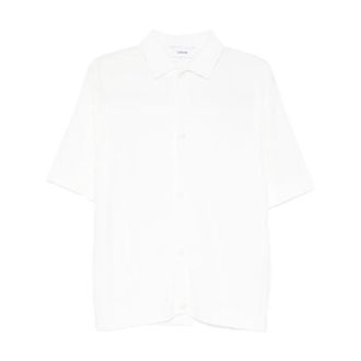 Lardini Ribbed Shirt - Heren - Polos - Wit - XL - Katoen - Tops