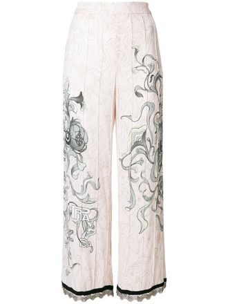Prada bloemenschets broek - Roze
