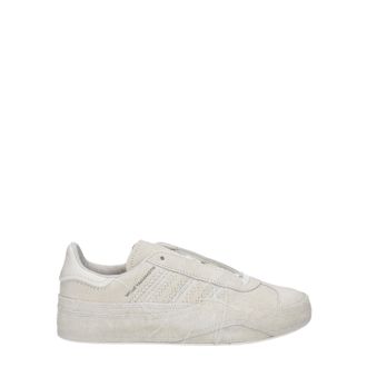 Yohji Yamamoto Sneakers Gazelle Donna Camoscio Beige/Bianco Sporco