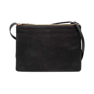 Celine Pre-owned Cross Body Bags, female, Black, Size: ONE SIZE Pre-owned Leather Pouch