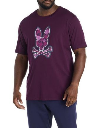 Psycho Bunny Big & Tall Rowan Graphic Tee in Potent Purple at Nordstrom, Size 3X Big