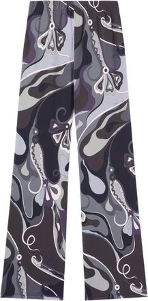 Pucci Pantaloni dritti con stampa - Grigio