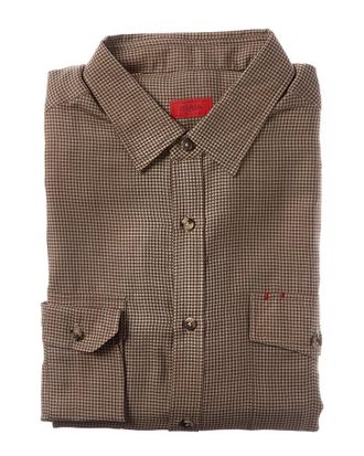 Isaia Mix Wool Sport Shirt