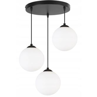 OEM L&aacute;mpara De Techo Colgante, Esfera, Negra, Led, 15cm