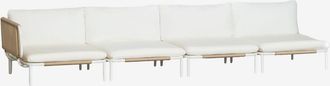 Sklum Sof&aacute; Modular De Jard&iacute;n Rinconera De 4 Piezas En Acero Roubly Sklum