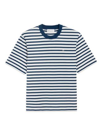 Ami Short Sleeves Boxy Fit Mariniere Teeshirt With