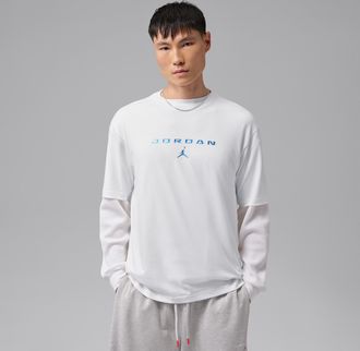 Nike Jordan Mens Jordan Flight Mountainside T-Shirt in White | IQ6173-100