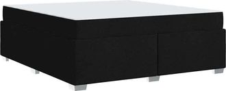 vidaXL Vidaxl - Estructura De Cama Negro 180 X 200 Cm Tela