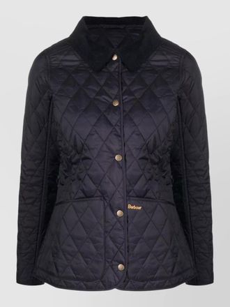 Barbour annandale quilt coat long sleeves collar