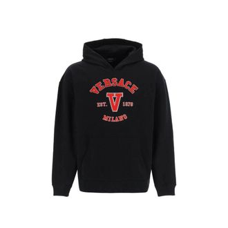 Versace Black Cotton Mens Sweatshirt