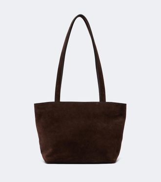 The Row Parker Medium suede tote bag