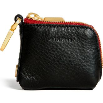 Hammitt Syd Pouch in Black/Brushed Gold Red Zip at Nordstrom