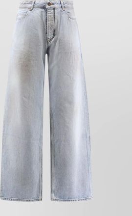 Balenciaga distressed wide-leg jeans