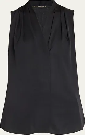 Kobi Halperin Mila Silk-Stretch Sleeveless Top