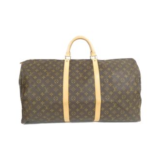 Louis Vuitton Marron Coated Canvas Boston Bag (Pre-Owned)