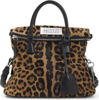 Maison Margiela Brown Leather Handbag for Stylish Outings