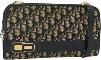 Dior Pre-owned Cross Body Bags, female, Multicolor, Size: ONE SIZE Pre-owned Trotter Canvas Shoulder Bag
