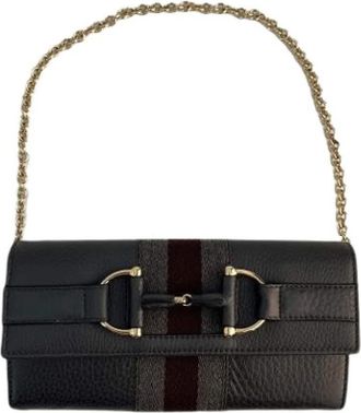 Gucci Pre-owned Clutch - Dames - Vintage Clutch - Grijs - ONE Size - Leer - Vintage