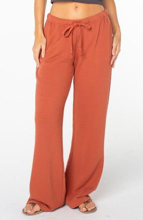 Roxy Good Times Cotton Terry Pants in Chutney at Nordstrom, Size X-Small