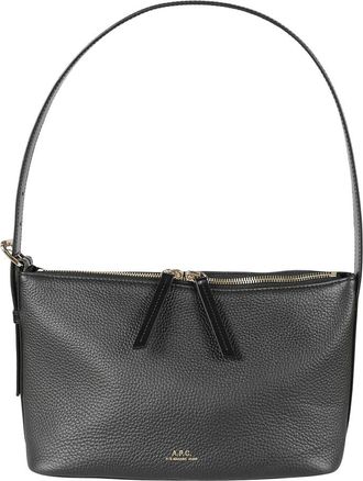 A.P.C. Sac Vera Schoudertas - Dames - Schoudertassen - Zwart - ONE Size - Katoen - Tassen