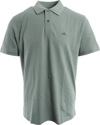 C.P. Company Stretch Piquet Polo - Heren - Polos - Grijs - L - Katoen - Tops