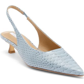 Tony Bianco Catie Slingback Pump in Denim Python at Nordstrom, Size 7.5