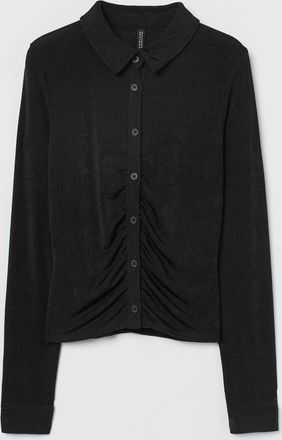 H&M Leichte Jerseybluse - Schwarz