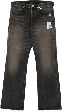 Miharayasuhiro Patch-detail Whiskered Jeans