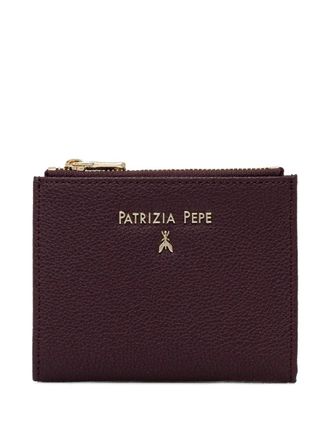 Patrizia Pepe logo-lettering bi-fold wallet - Purple
