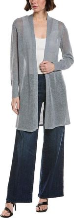 Eileen Fisher Eileen Fisher Petite Long Linen-Blend Cardigan