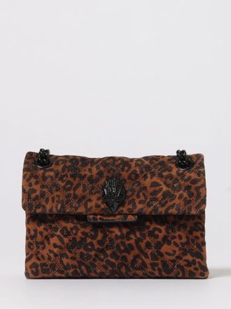 Kurt Geiger Borsa Mini Kensington Kurt Geiger London in camoscio trapuntato stampa animalier