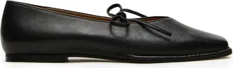 Steve Madden Lola Flat Shoe BLACK LEATHER