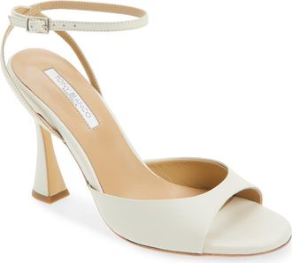 Tony Bianco Violet Ankle Strap Sandal in Dove Nappa at Nordstrom, Size 8.5