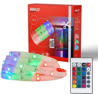 Briloner Tira Led Rgb Flex 20 Metros 24w 360 Led Multicolor Con Control Remoto