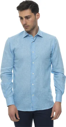Angelo Nardelli Camicia casual Turchese Angelo Nardelli Uomo