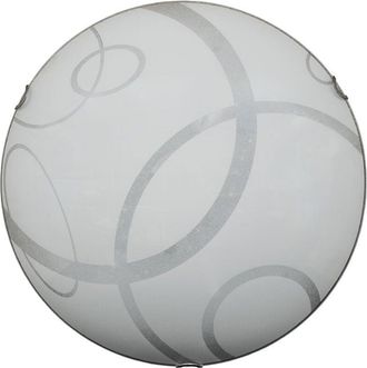 Lumicom Lumicom - corona Plafoniera, led integrato, 30W, 4000K, vetro serigrafato, D.50cm