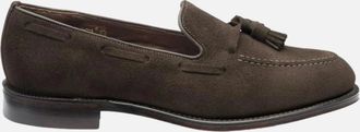 Loake Mens Loake Russel Tassle Loafer Choc Brown Suede - Size: 9.5