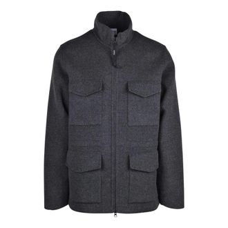 Aspesi Heren, Jassen, Grijs, Maat: 2XL Wol