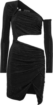 Philipp Plein Korte Jurk - Dames - Feestkleedjes - Zwart - XL - Polyester - Kleedjes